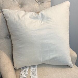 Cream Throw Pillow
